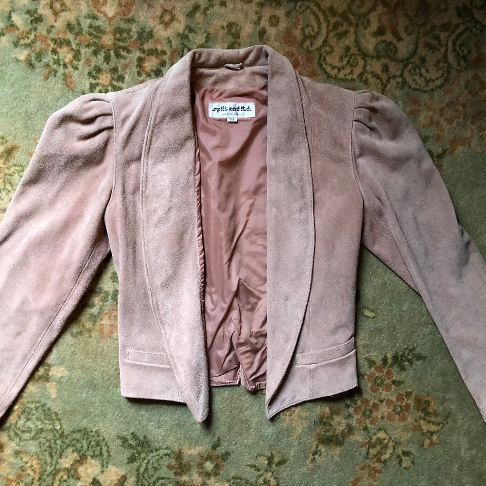 SOLD : Suede Vintage Dress Jacket